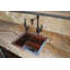 16" Gourmet Rectangular Hammered Copper Bar/Prep Sink