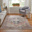 Tapis oriental orange / brun / taupe Landwehr-1500589857