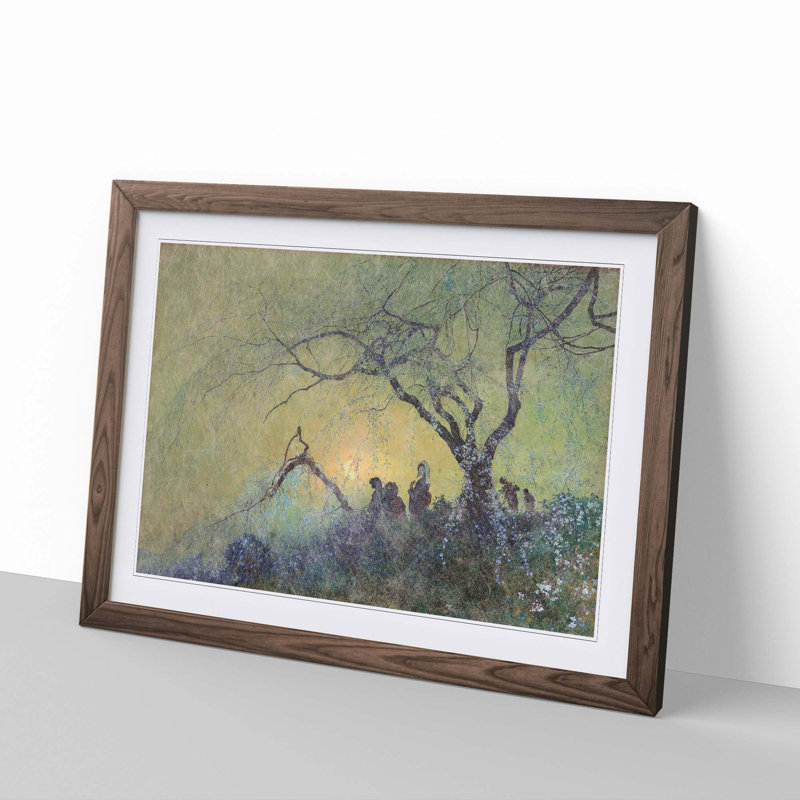Memories of Japan by Hiroshi Yoshida - Framed Print, 36cm H x 48cm W x 2cm D, Walnut Framed
