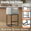 Tabouret de bar moderne, tabourets de bar à hauteur de comptoir, cuir de polyuréthane noir avec pieds en métal doré-875721299-875721300-875721303