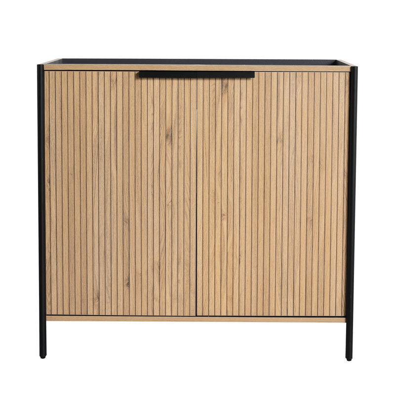 Commode de salle de bain contemporaine de 36 po - Meuble de rangement spacieux et à fermeture en douceur