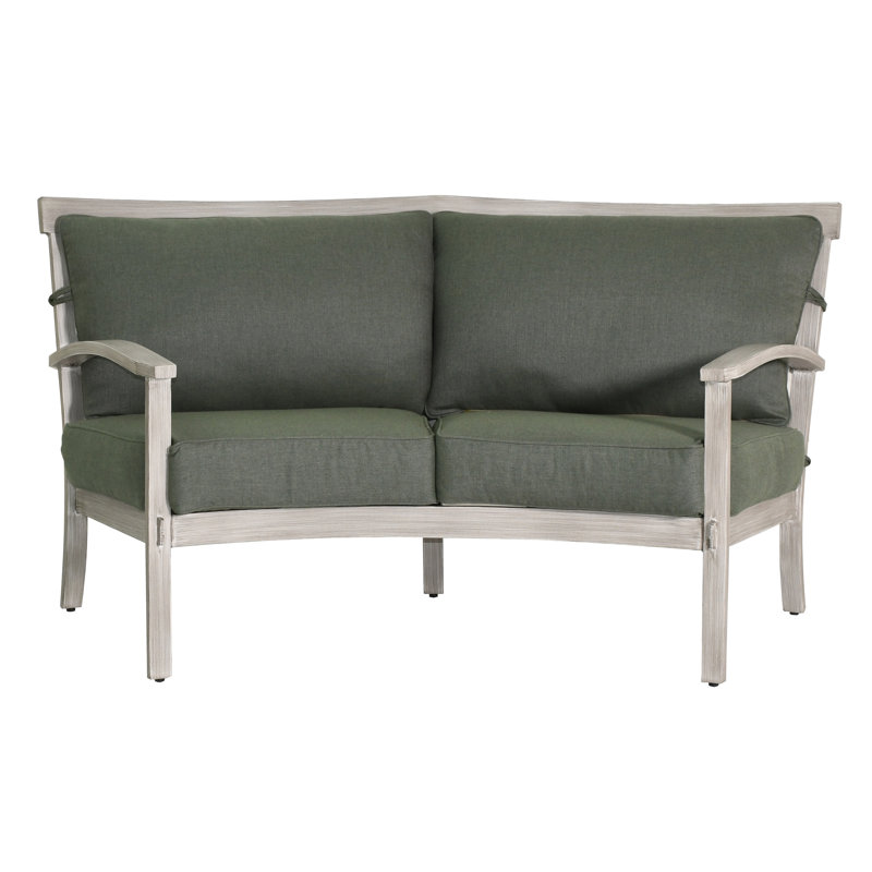 Causeuse d'extérieur de 68 po avec coussins Sunbrella Antler Hill