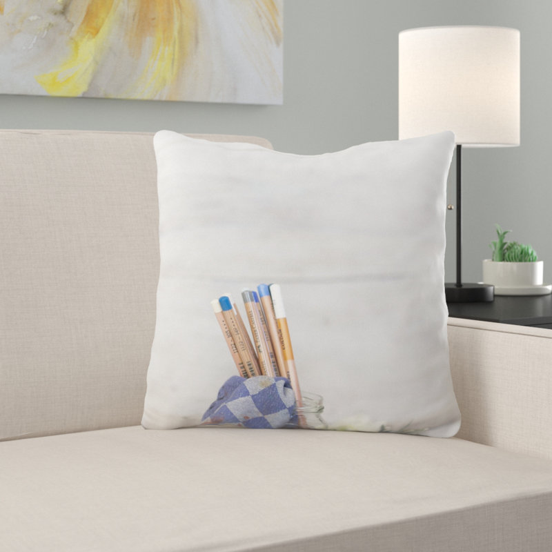 Coussin décoratif Rossana, Microsuède, Intérieur