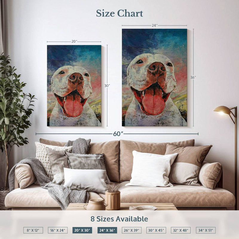 Brampt Pitbull, 36" H x 24" W