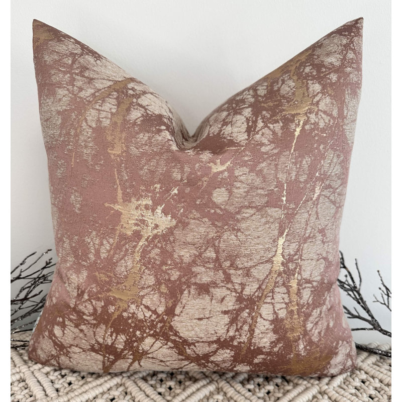 Abstract Square Cushion Cover, Pink Abstract