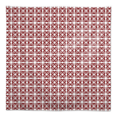 Nappe carrée en polyester à motif géométrique