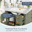 Meuble-lavabo moderne avec lavabo en céramique-967370747