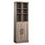 Armoire de rangement polyvalente, brun gris, usages multiples, tablettes réglables, portes, base, dimensions compactes, installation simple, solution de rangement pour salle de bain, cuisine, bureau gris