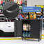 Armoire de rangement mobile avec portes et roues verrouillables Mak Peace-705688045