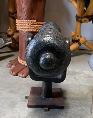Jaimielee Small Cannon Life Size Statue