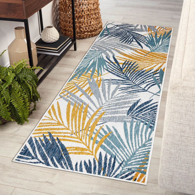Dushore Floral Indoor / Outdoor Area Rug, Runner 60 x 300cm