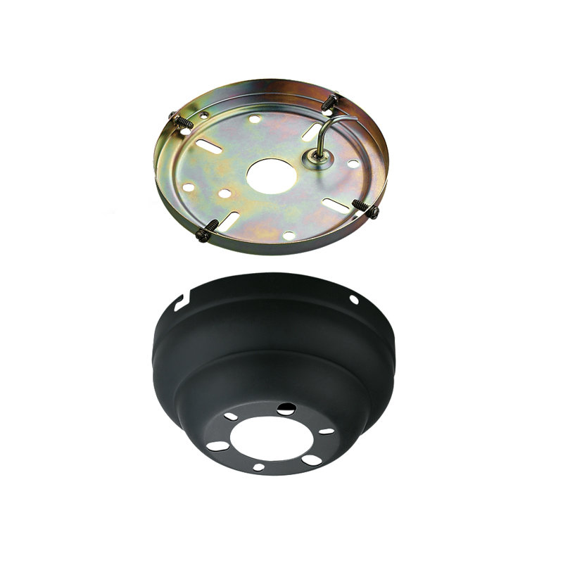 Adelone Ceiling Fan Canopy, Matte Black