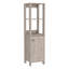 Armoire à linge St. Clair, deux tablettes intérieures, deux tablettes ouvertes, une porte-727706543