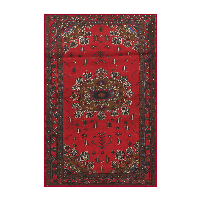 Tapis rouge à motif sud-ouest, Rectangle 6 pi x 9 pi