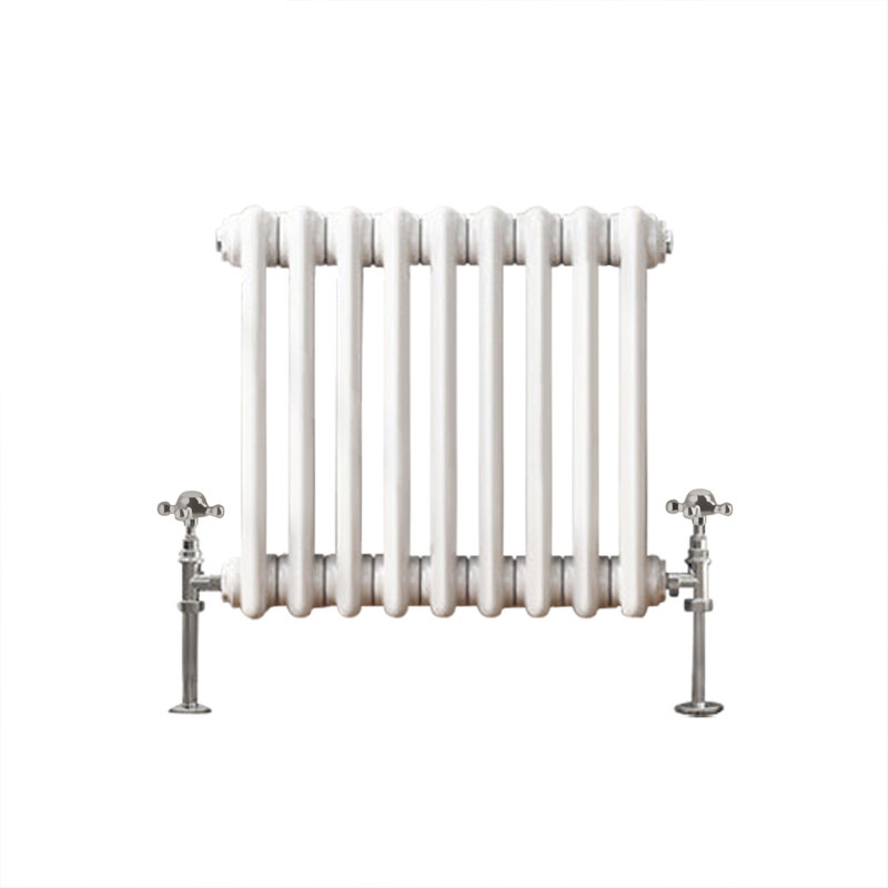 Tryphosa Traditional 2 Column Horizontal Designer Radiator, White, 30cm H x 42.5cm W
