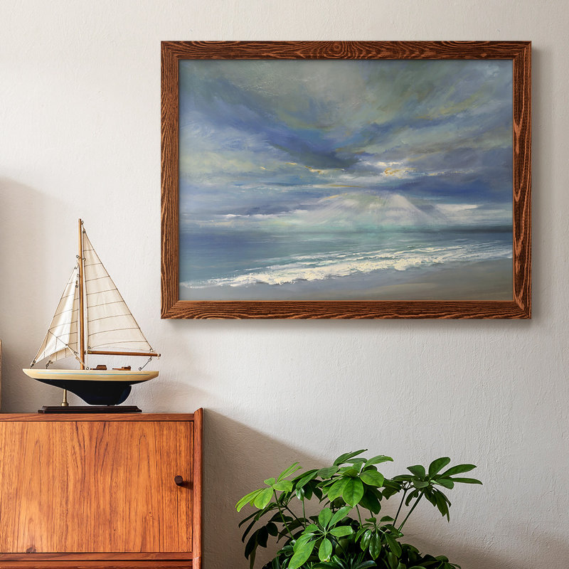 God Rays, reproduction d'art sur toile, H 18 po x l 26 po x P 1,5 po, Cadre érable