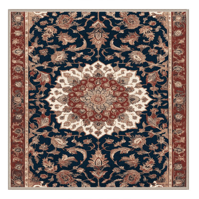 Machine Washable Persian Brown Area Rug