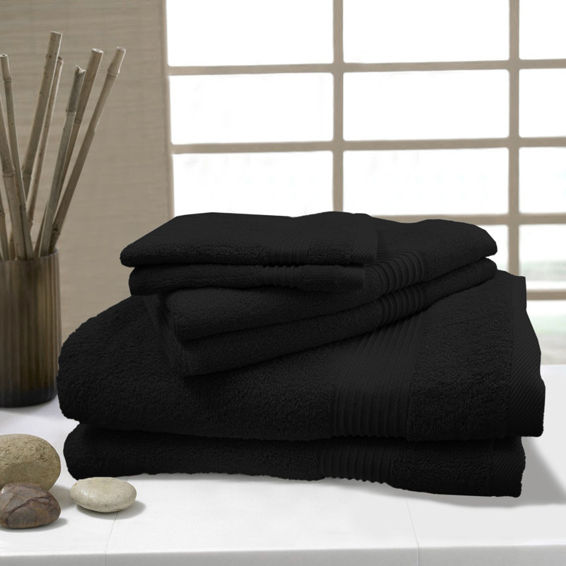 Arawyn Deluxe Bath Sheet Towel Set, Black, Bath Sheets - 2 Pack