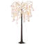 HOMCOM 6ft Cherry Blossom Tree Light 450 LEDs Large Artificial Tree Pink