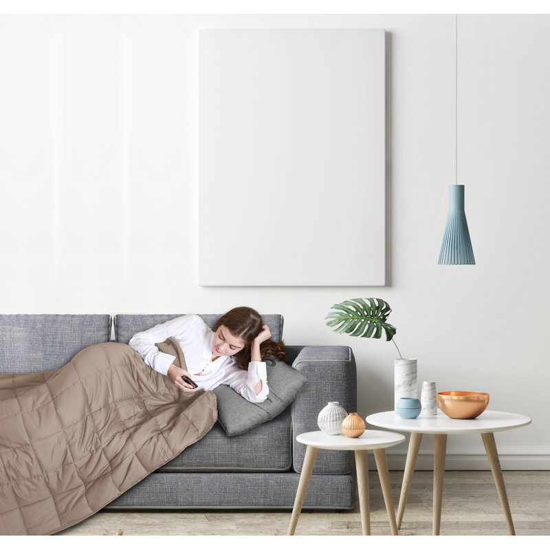 Jeté matelassé Lauren Taylor, Taupe