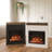 Tereza 29.7'' W Electric Fireplace & Mantel Package with 4600 BTU-914779037