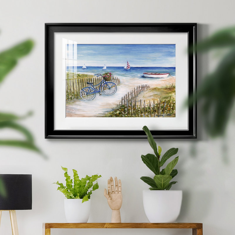 Beach Ride I - peinture encadrée, H 18,5 po x l 24,5 po x P 1,5 po, Noir