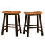 Tabouret de selle 24 po en noyer