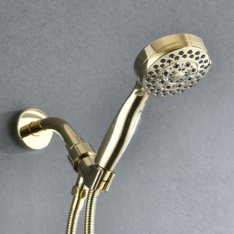 Full/Standard Handheld Shower Head 2.5 GPM GPM, Polished Golden
