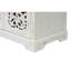 Buffet/console de style ancien avec 3 portes sculptées, idéal pour la cuisine, la salle à manger, le salon ou le couloir.
