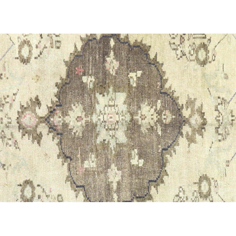 Tapis unique en laine noué à la main de style gris des années 1960 de 8 pi x 11 pi des années 1960