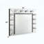 ACME Noralie, miroir d'appoint, miroir et faux diamants