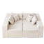 Canapé modulaire en L en mousse de velours côtelé Minimalist-176012901