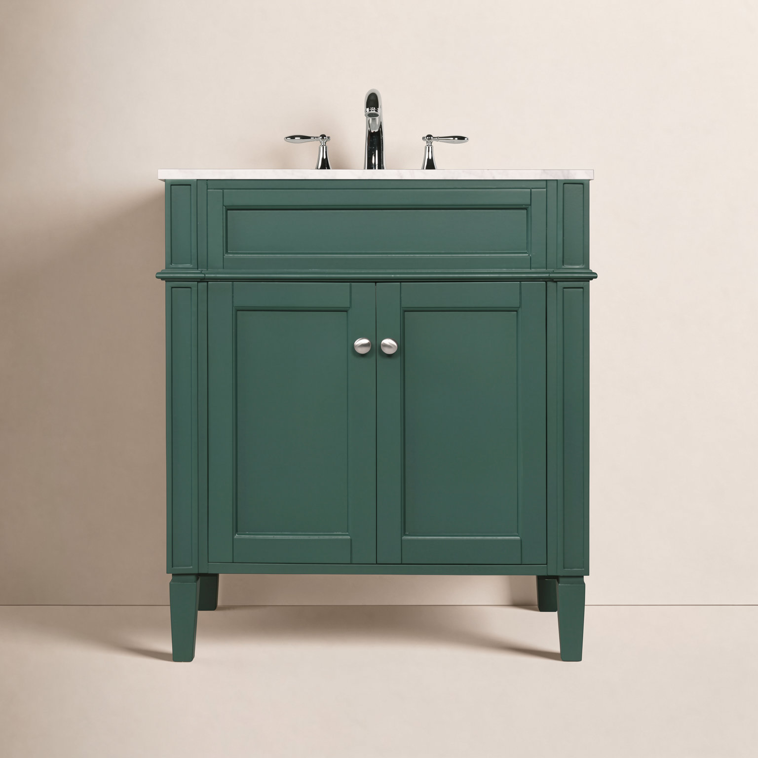 Rivers 30'' Single Bathroom Vanity, Green