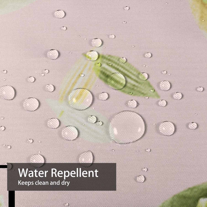 Rideau de douche avec 12 crochets Watercolor Stylish Flowers, L 72 po x l 78 po