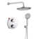 Round 2 Functions Walk-in Thermostatic Shower System with Rough-in Valve