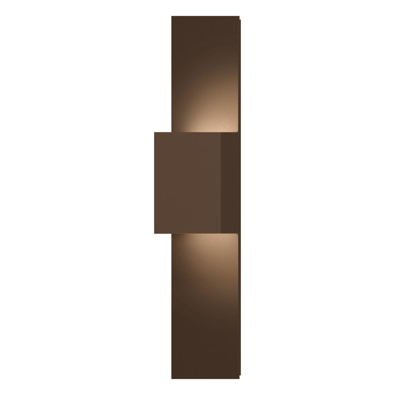 Inside-Out LED Outdoor Sconce, Textured Bronze