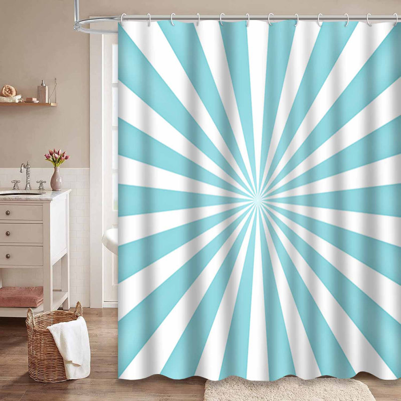 Rideau de douche Sun Rays Sunburst, 72" L x 84" W