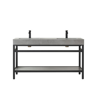 Ensemble de meuble-lavabo double 60 po Funes