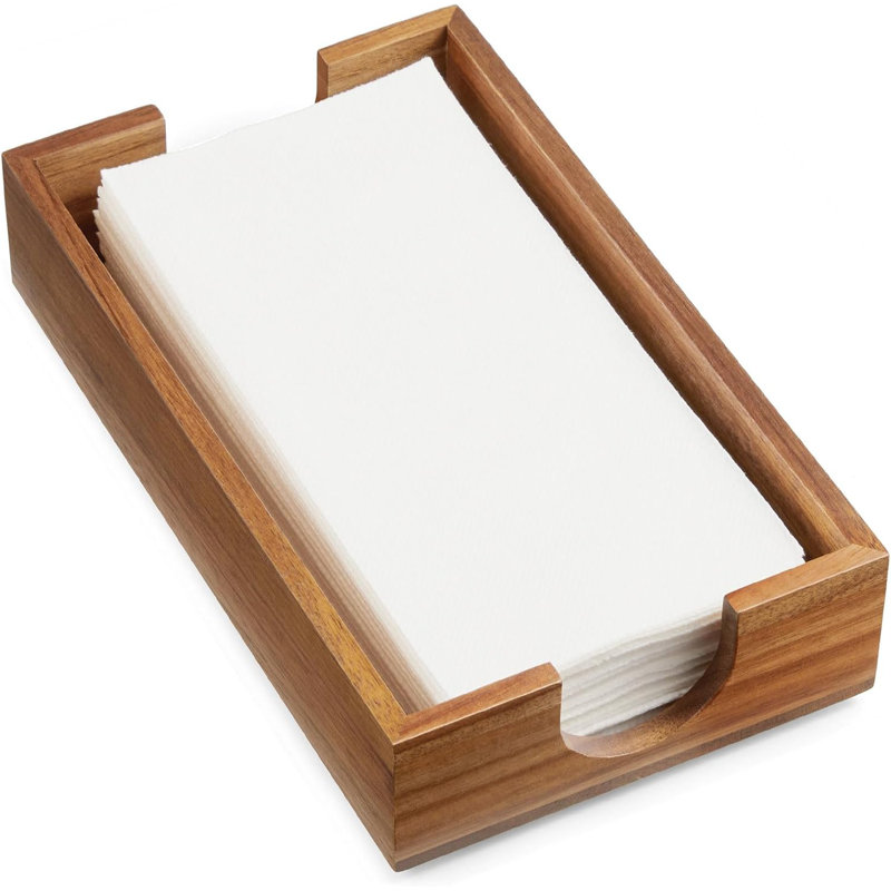Porte-serviettes en bois d'acacia pour salle de bain