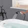 Glory 3 Handle Bathroom Clawfoot Tub Faucet with Diverter