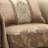 Dandre 49" Wide Velvet Armchair in Beige/Walnut