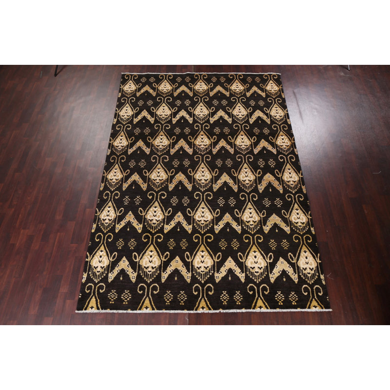Tapis oriental en laine Gabbeh 8 x 11
