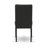 6 Piece Dining Set Contains a Rectangle Dining Room Table with X-Legs and 4 Black Color Linen Fabric Upholstered Chairs with a Bench, Wire Brushed Black Finish-1221694506-1221694505