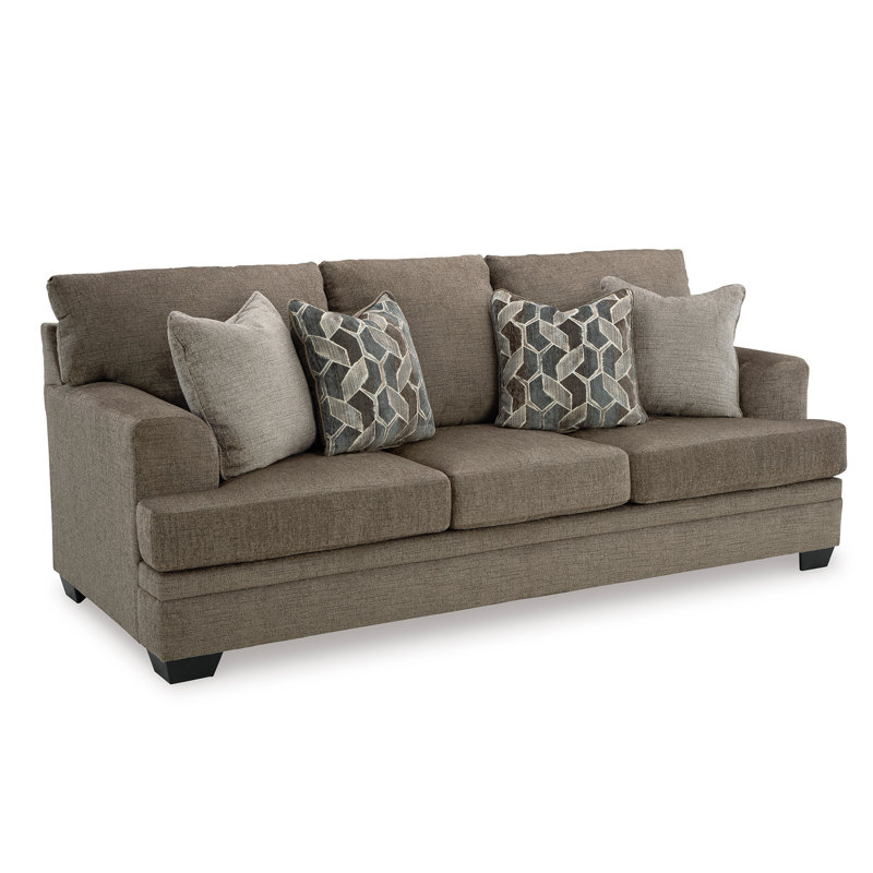 Canapé Fiarvale, Polyester à 100 % de couleur brune