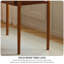 Simple Rectangular Medium Cherry Wood Writing Desk-674509332