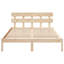 Vidaxl Bed Frame With Headboard Solid Pine Wood-113971119-113971125