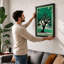 Solitude Beneath The Tree Modern 1 Piece Single Picture Frame Wall Art-136645247-136645250