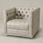 Fauteuil demi-tonneau pivotant 100% cuir véritable avec structure en bois massif-1697140070