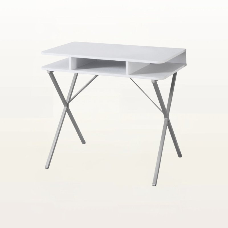 20" White Rectangular Computer Desk