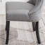Chaise d'appoint à oreilles capitonnée en lin rembourrée (ensemble de 2)-901276511